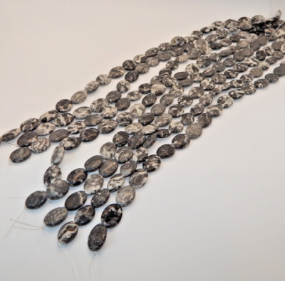 Crocodile Jasper  approx  18mm  14mm Smooth Oval Beads(16 in Strand)