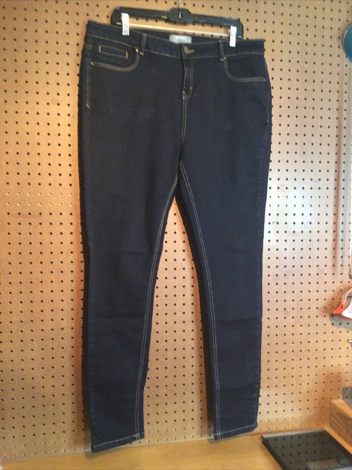 Dorothy Perkins Bailey Women's Sz 14 36x32 Stretch Skinny Leg Jeans EUC #29 - Image 2 of 4