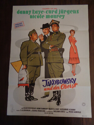 Filmplakat A1  EA  Jakobowsky und der Oberst / Me and the Colonel  Danny Kaye 4.