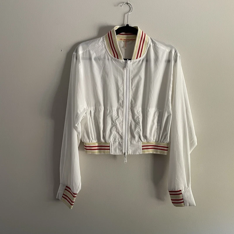 free-people-movement sporty y2k cropped zip up tennis jacket