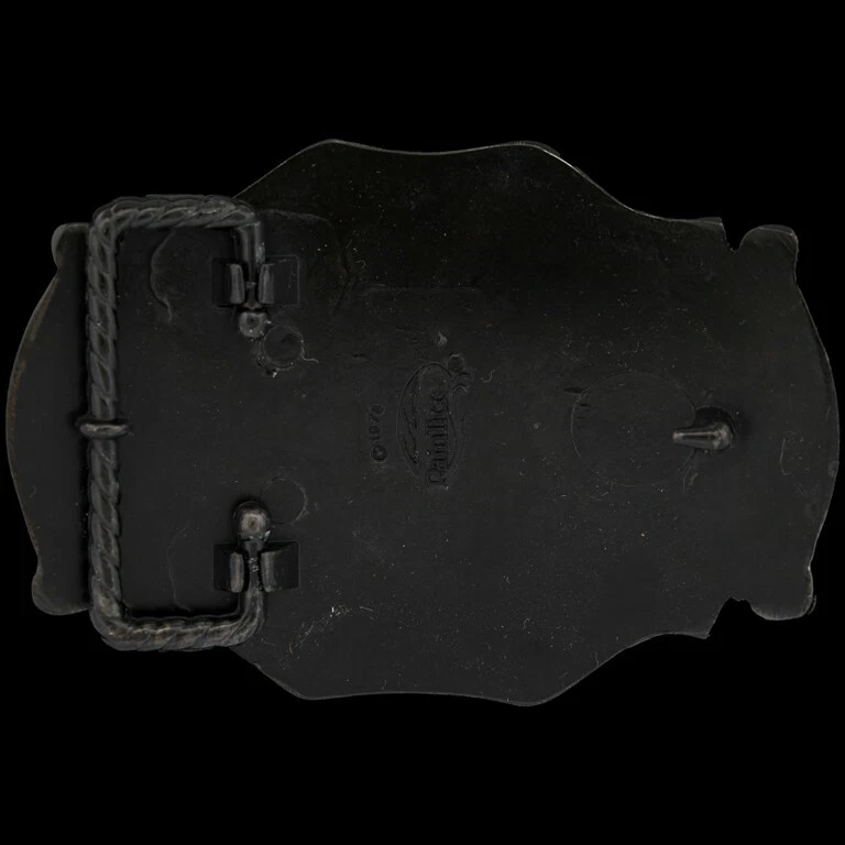 New Harley Davidson Motorcycle 75th B&S Logo Leather 70s NOS Vintage Belt Buckle - Image 3 of 4