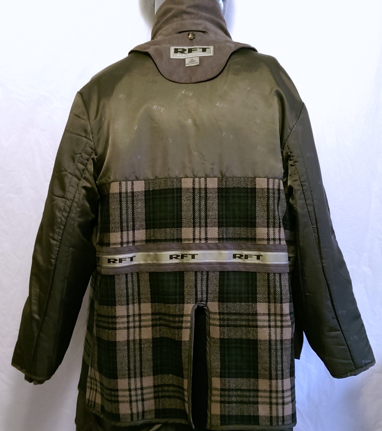 RFT Brown Microsuede Button Down Jacket w/Lining … - image 8