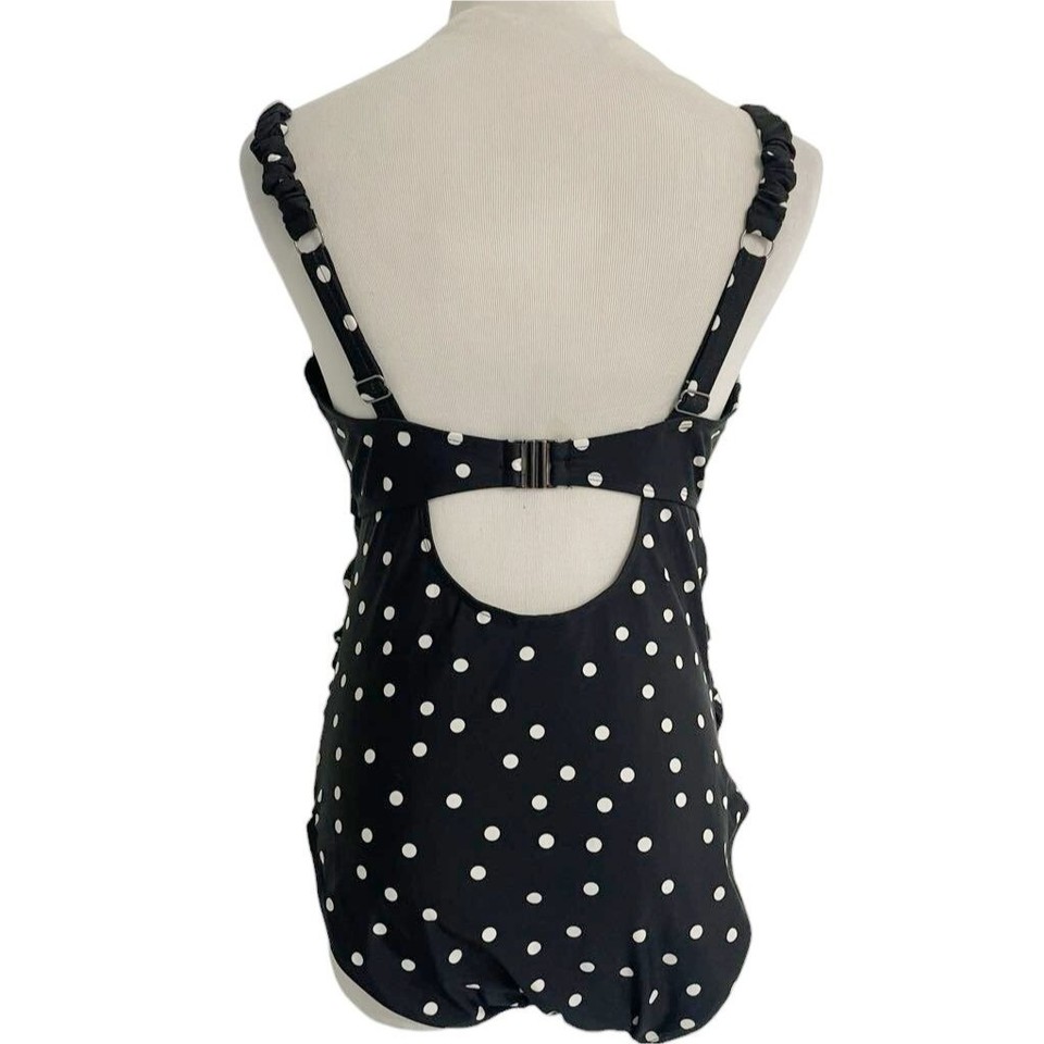 Seraphine Size Small Black Polka Dot Maternity & Nursing Swimsuit eBay