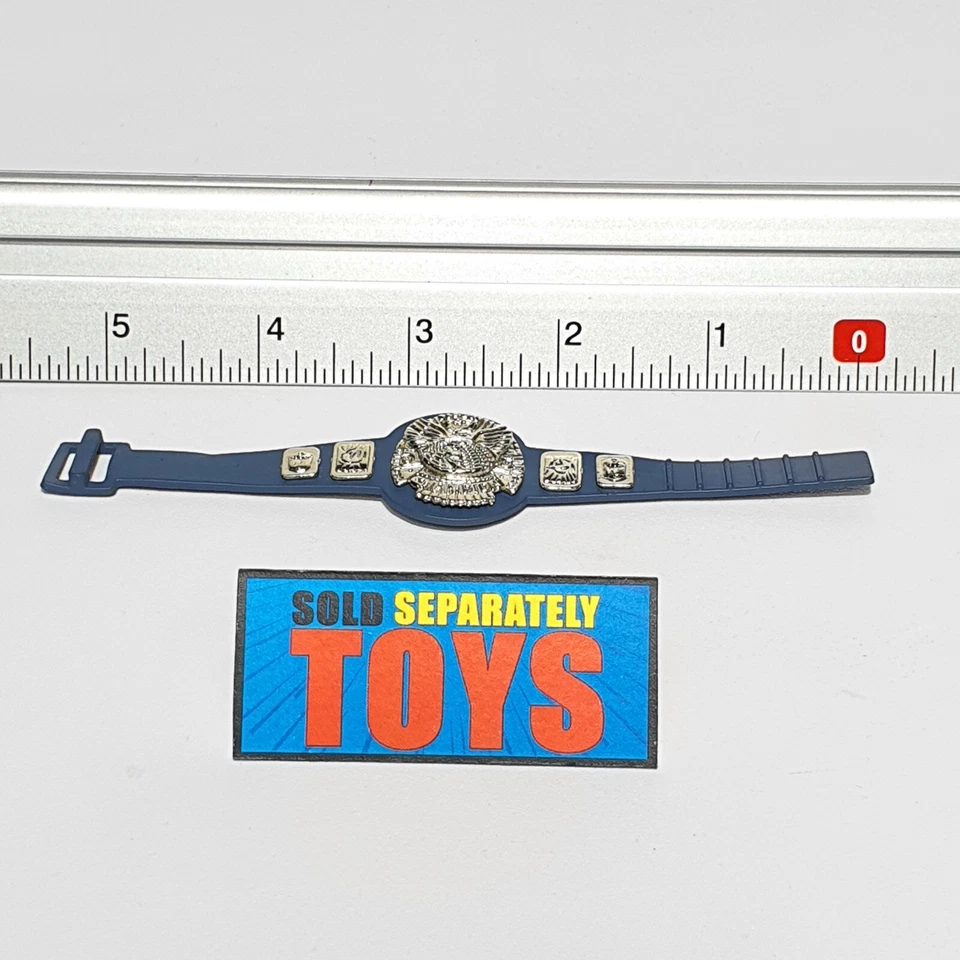 CINTURÓN CAMPEONATO HARDCORE WWF plata Jakks Pacific WWE azul plata accesorio Foto 2 de 4