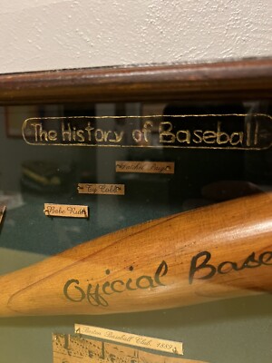 アンティーク　アメリカ　History of Baseball シャドーボックス アンティーク アメリカ History of Baseball シャドーボックス