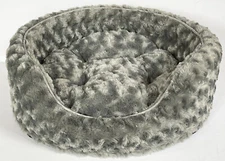 FURHAVEN PET products  ULTRA PLUSH 18" cup oval DOG puppy CAT kitten BED