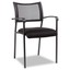 alera eikon series stacking mesh guest chair, black, 2/carton ek43me10b