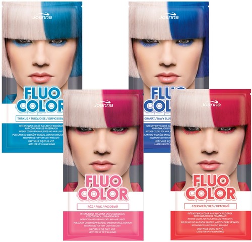Joanna Fluo Color Hair Colour Shampoo Semi Permanent Dye Pink Blue Red 35g Ebay Joanna Fluo Color Hair Colour Shampoo Semi Permanent Dye Pink Blue Red 35g Ebay