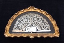 Antique Lace and Mother of Pearl Fan