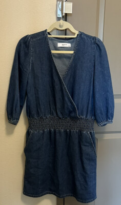 reserved denim dress Reserved Denim Dress Size Uk10 Eu 38 US M?