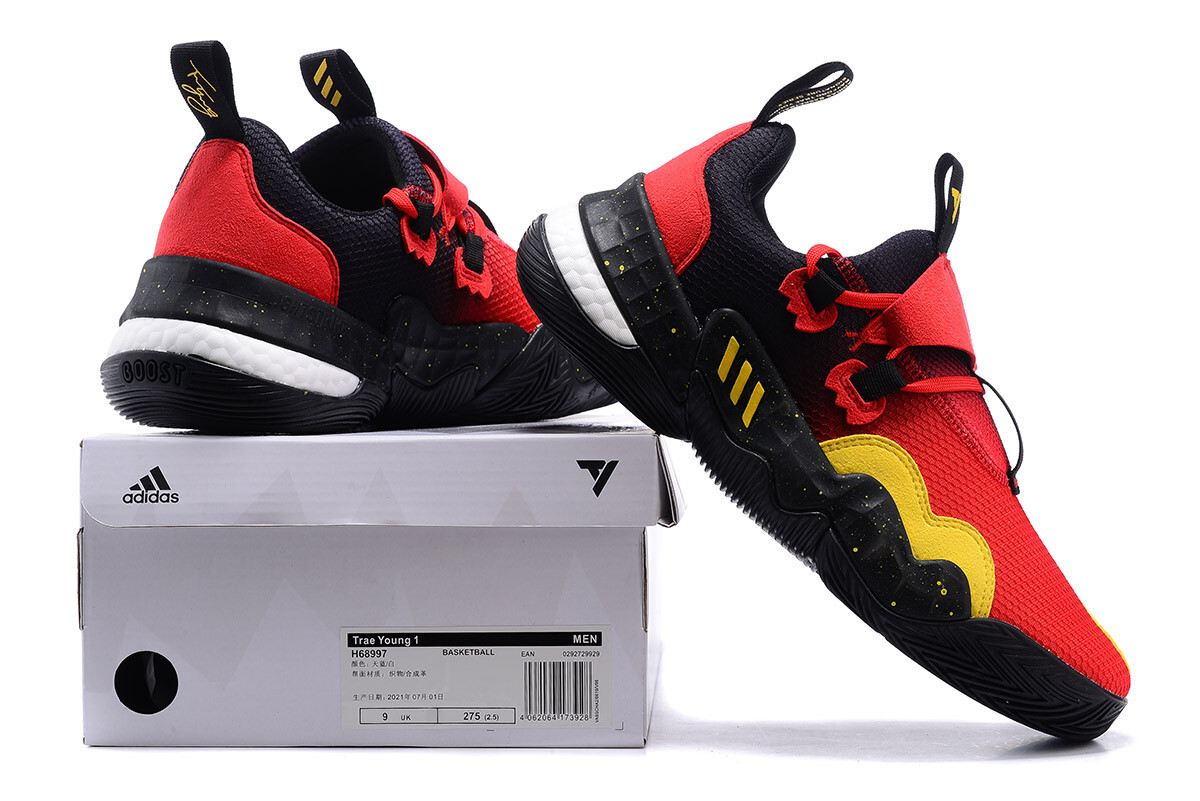 シューズ(男性用) Adidas Trae Young1 26.0 ADIDAS TRAE YOUNG 1 BASKETBALL ATLANTA HAWKS MEN SHOES RED