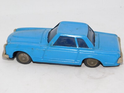 VINTAGE Clover Toy Mercedes Benz Blue Korea Tinplated Tin Toy Very Rare FRICTION
