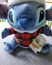 DISNEY Store Stitch Christmas Plush-Plaid sweater-Holiday-NEW