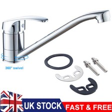Caravan Hot & Cold Mixer Tap Chrome Plated Spout For Motorhome Camper Van Boat