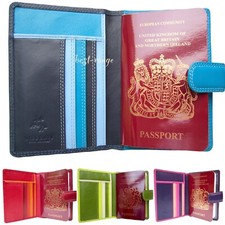 Passport RFID Holder Cover Leather Multicolour Designer Quality Visconti RB75