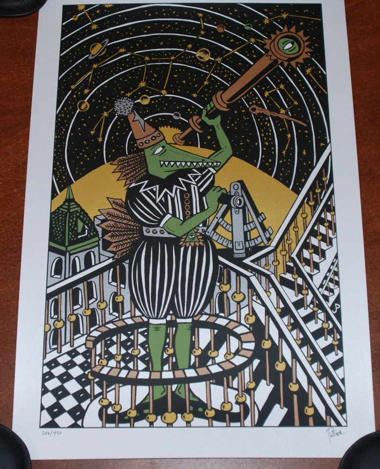 Impresión artística Jim Pollock NEO edición metálica S/# 206/450 de Phish Astron póster Foto 2 de 4