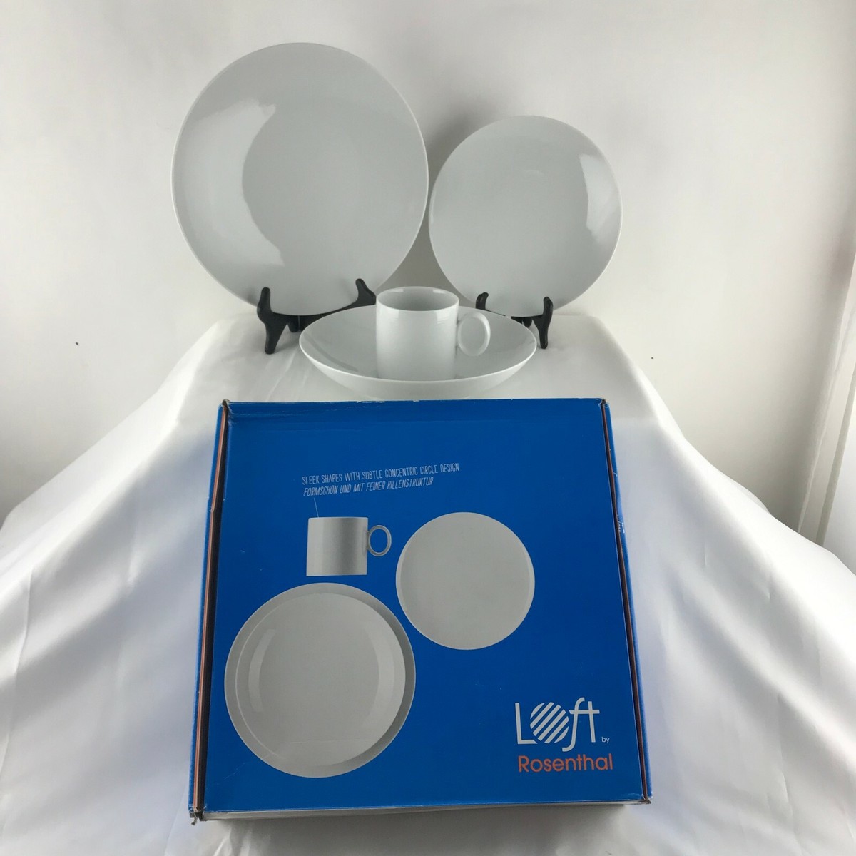 Rosenthal Thomas Loft 4-Piece Place Setting in White ~ NEW ~ Made
