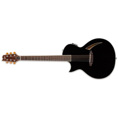 ESP LTD TL-6 Black BLK LH Thinline Acoustic Electric Guitar Lefty TL6 TL 6 New
