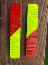 Reflective Chevron V98 Red/Lime Shapes - 3" & 6"