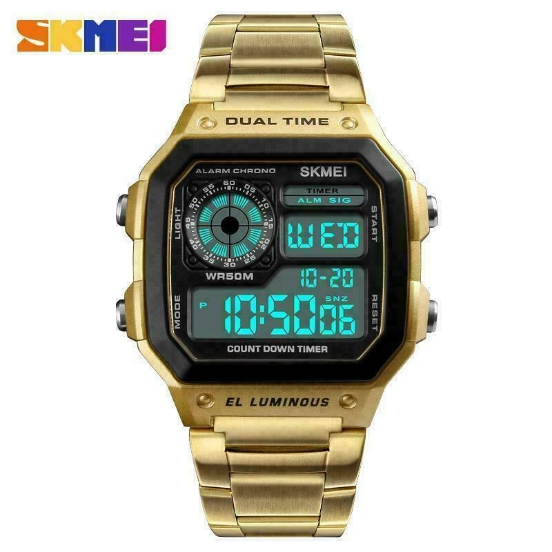 Skmei watch hotsell gold