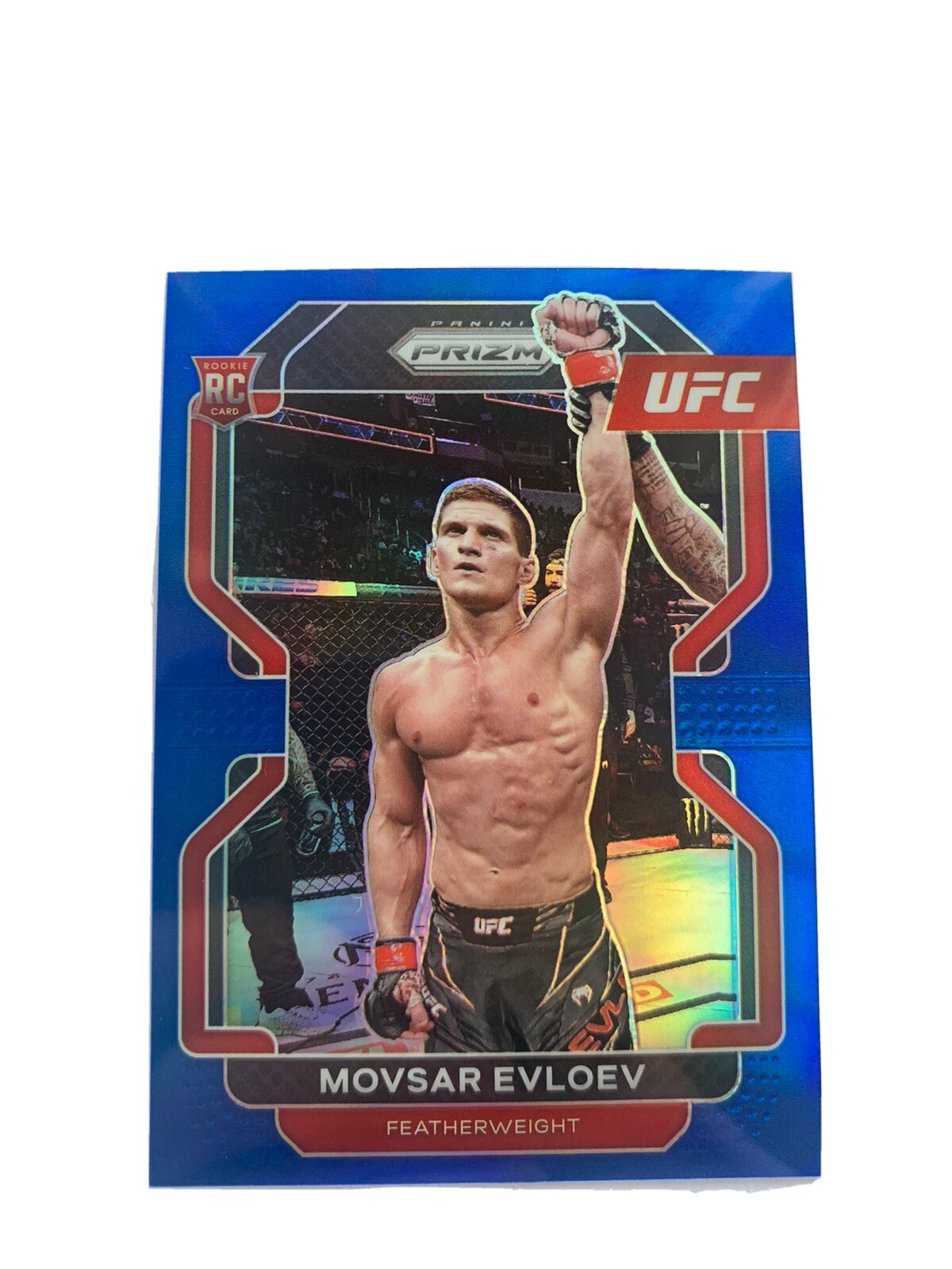 2022 Panini Prizm UFC Movsar Evloev Blue /199 Rookie Future FW Champ 🔥👊