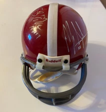 Mark Ingram & Shaun Alexander signed University of Alabama mini helmet