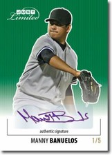 MANNY BANUELOS 2011 Just LIMITED Rookie Autograph GREEN Auto RC #/5