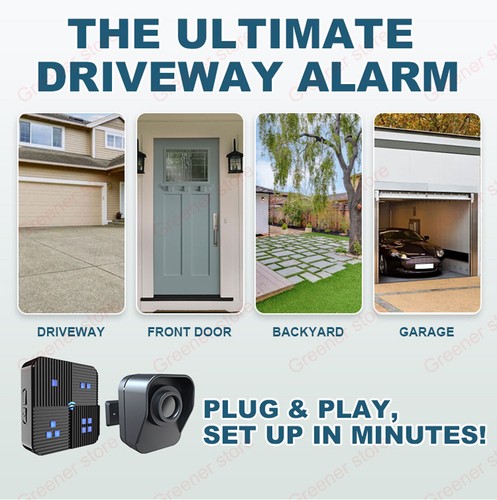 Wireless Driveway 800M Alarm Weatherproof Motion Sensor Detector Alert Security - Picture 7 of 12