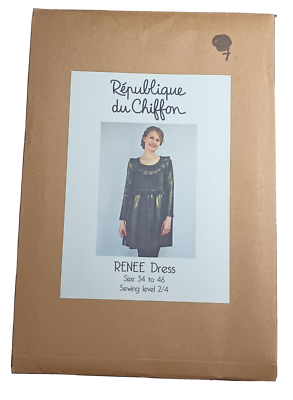 Republique du Chiffon Renee Dress sewing pattern Size 34-36 Envelope Damage 