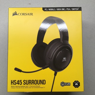 Corsair HS45 Surround Wired Stereo Gaming Headset Carbon W/ USB Dongle  840006611660 | eBay