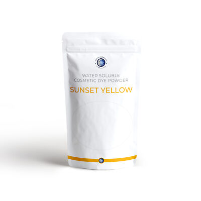 Mystic Moments | SUNSET GELB wasserlösliches kosmetisches Farbstoffpulver 50g