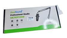 ZealSound Gaming Microphone Kit,Podcast Condenser USB Mic with Boom Arm