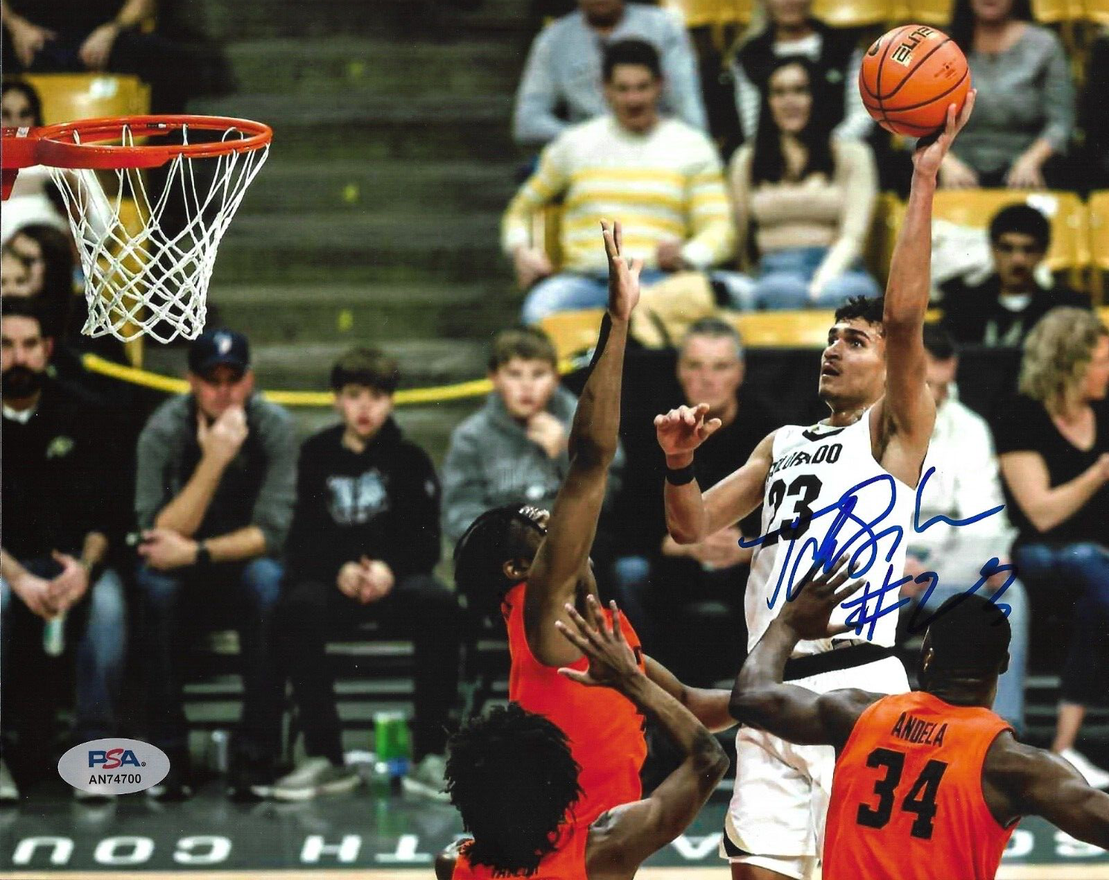 Tristan Da Silva Autographed Signed Colorado Buffaloes Colorado Buffalos Basketball Auto 8x10 Photo PSA DNA #1 
