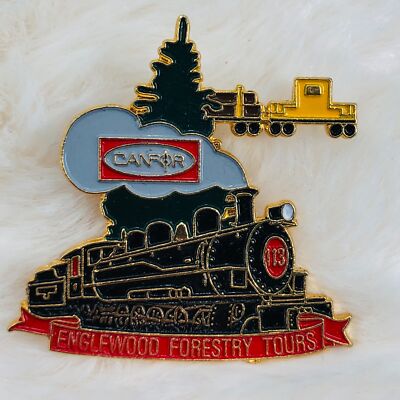 Canfor Englewood Eisenbahn Forsteisenbahn Zugtouren Souvenir Emaille Anstecknadel