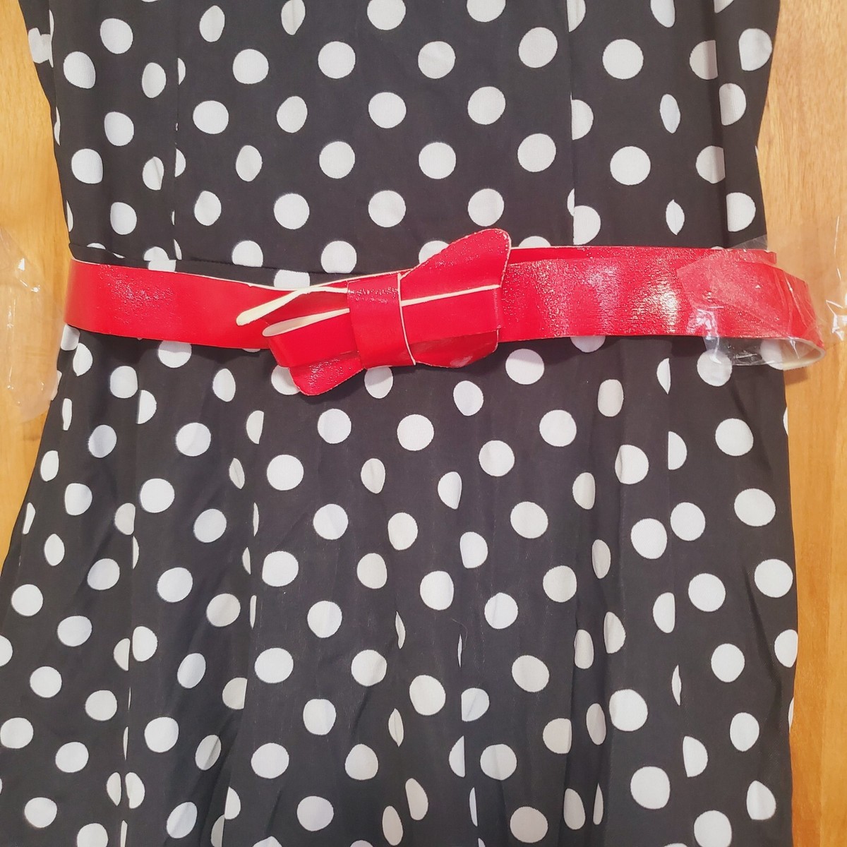 WOMEN BLACK DRESS WITH WHITE DOT AND RED BELT | eBay WOMEN BLACK DRESS WITH WHITE DOT AND RED BELT | eBay