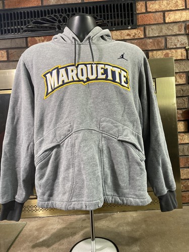 jordan university of michigan football navy flight pullover hooded sweatshirt