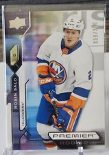 2021-22 Upper Deck Premier ROBIN SALO #129 #/399 New York Islanders UD RC Rookie