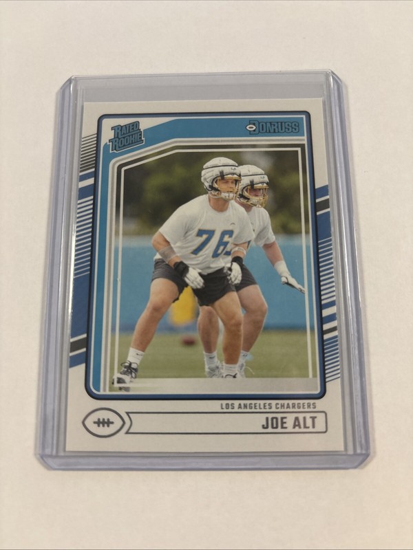 Joe Alt 2024 Donruss Rated Rookie RC #320 Los Angeles Chargers