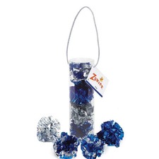 Zanies Mylar Ball Cat Toys   Crinkle Play Balls, Silver/Blue, 4 Pack