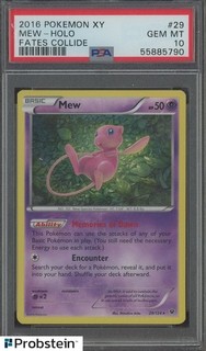 2016 Pokemon XY Fates Collide #29 Mew Holo PSA 10 GEM MINT