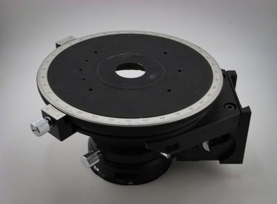 Nikon Microphot Microscope Circular Pol Stage, Condenser Carrier & Diascopic Pol