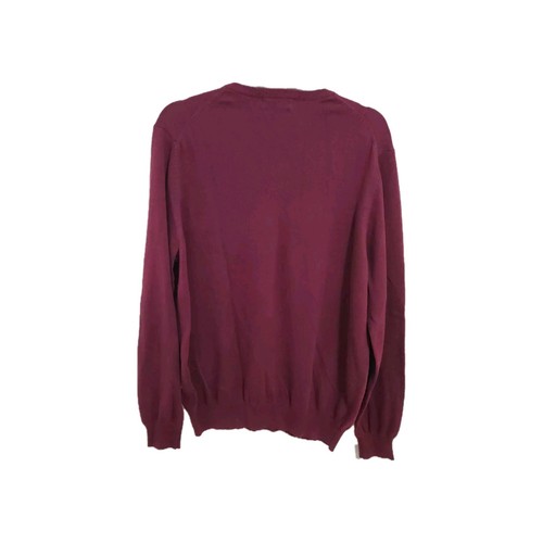 Alan FLUSSER cotton/CASHMERE Long Sleeve Maroon Sweater. Men's Medium - Picture 7 of 8