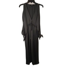 Lulu's maxi slit sleeve dress Gray  Xs Boho Feminine Cottage Core