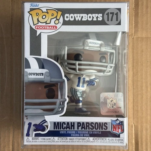 Funko Pop! Micah Parsons #171, Dallas Cowboys, Home Jersey, Football NFL NM