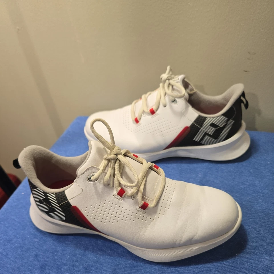 Footjoy Mens Size 5 M Golf Shoes Spikeless White Stratolite 45034 - Image 3 of 4