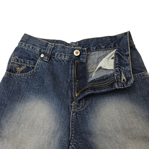 Avirex Boys Jeans Pants Embroidered Y2K Wide Leg Baggy Skater Size 10 - Picture 6 of 10