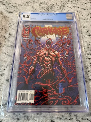 Carnage It's A Wonderful Life # 1 CGC Graded 9.8 Marvel Comic Book Venom JH19