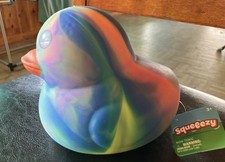 Sunny Days Jumbo Rubber Duck Rainbow Squishy Stress/Sensory Toy New W/Tags