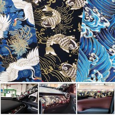 Cloth Fabric Jdm Japanese Style Pattern Car Interior Wrap Stickers Diy 130x50cm