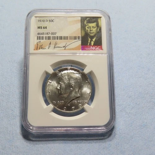 1970 D NGC MS64 KENNEDY HALF DOLLAR COIN 50 CENT